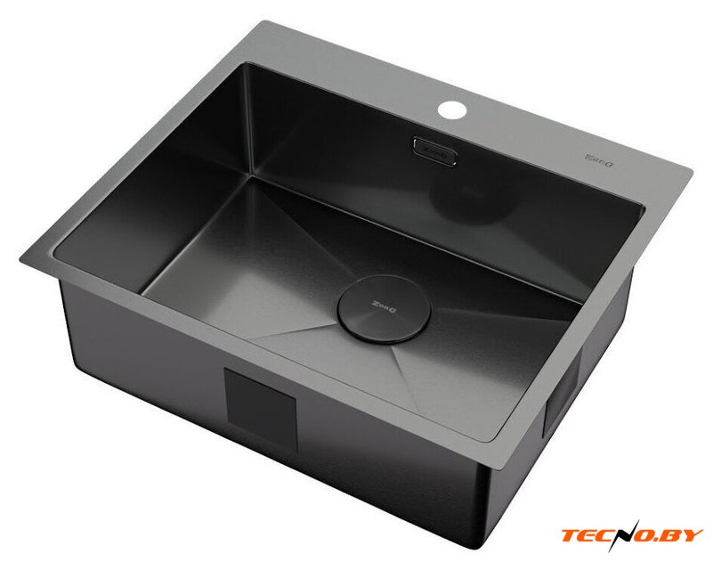 Кухонная мойка ZorG Zerox 59 IF PVD Gunblack - Изображение №2 — Интернет-Магазин TECNO.BY