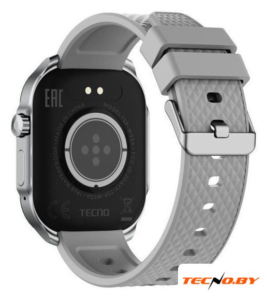 Умные часы Tecno Watch 3 Active TSP-W03A (серебристый) - Изображение №2 — Интернет-Магазин TECNO.BY