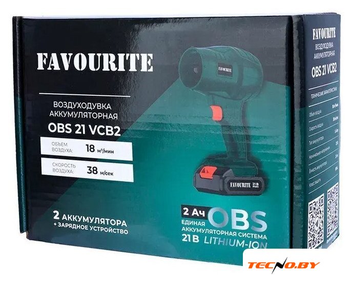 Садовая воздуходувка Favourite OBS 21 VCB2 (с 2-мя АКБ) - Изображение №7 — Интернет-Магазин TECNO.BY