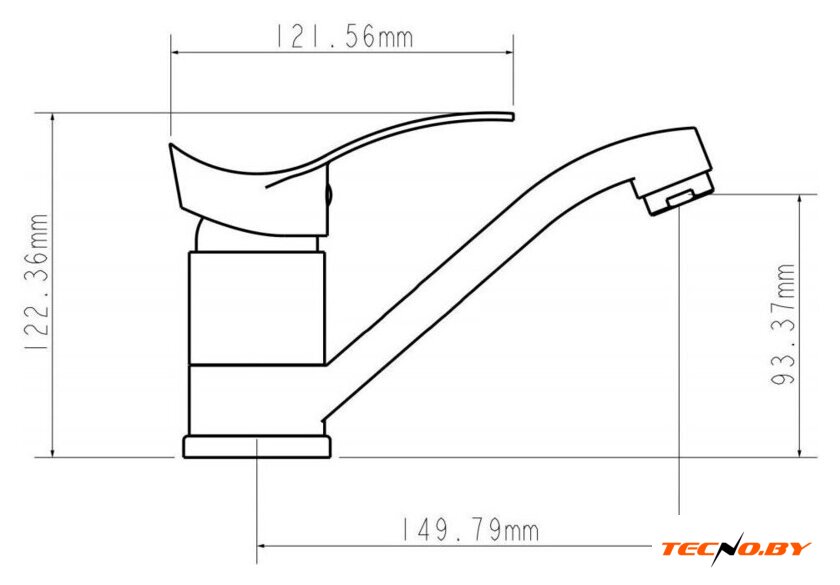 Смеситель Econoce EC0315 - Изображение №2 — Интернет-Магазин TECNO.BY