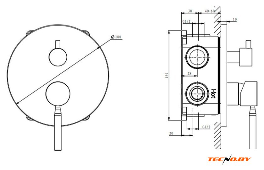 Душевая система  Lauter Inset 21CK088C-511-2MB + 21S20086 + 32100MB - Изображение №14 — Интернет-Магазин TECNO.BY