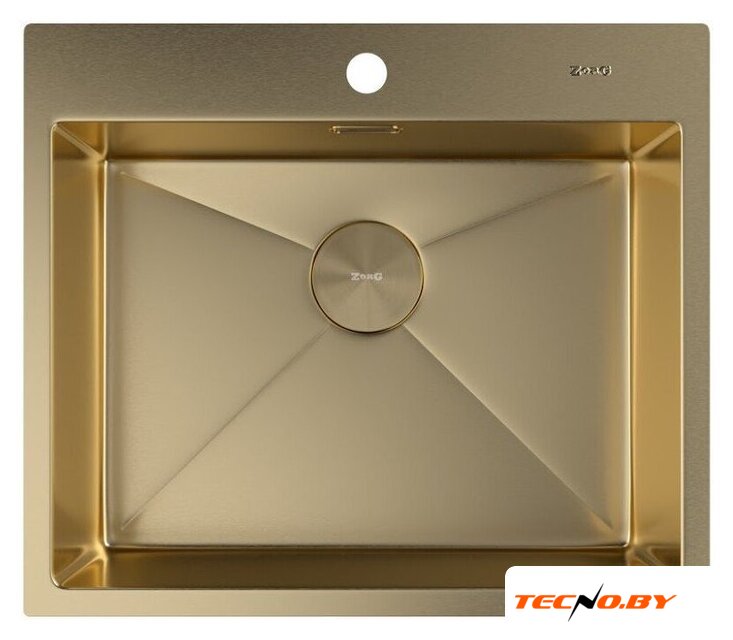 Кухонная мойка ZorG Zerox 59 IF PVD Gold - Изображение №3 — Интернет-Магазин TECNO.BY