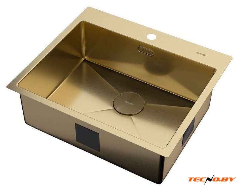 Кухонная мойка ZorG Zerox 59 IF PVD Gold - Изображение №2 — Интернет-Магазин TECNO.BY