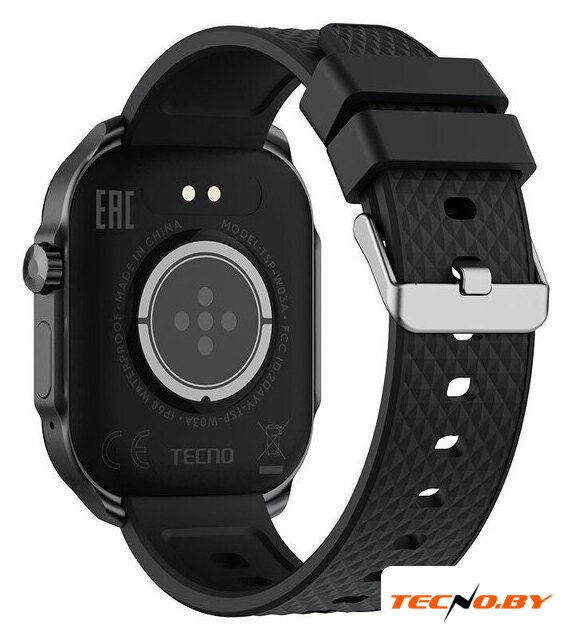 Умные часы Tecno Watch 3 Active TSP-W03A (черный) - Изображение №3 — Интернет-Магазин TECNO.BY