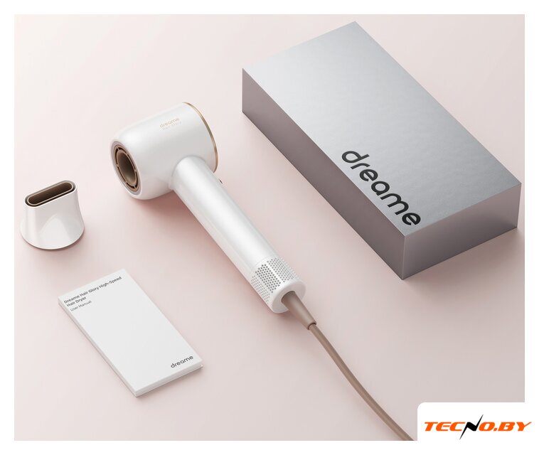 Фен Dreame Hairdryer Glory AHD6A-WH (с переходником на евровилку, белый) - Изображение №1 — Интернет-Магазин TECNO.BY