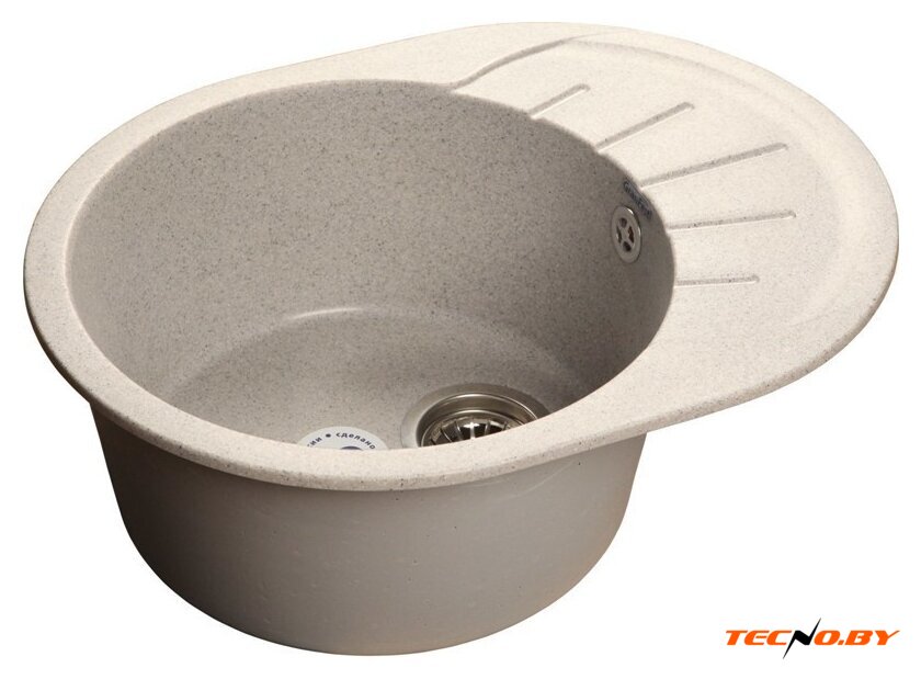 Кухонная мойка GranFest Rondo GF-R580L (серый) - Изображение №1 — Интернет-Магазин TECNO.BY