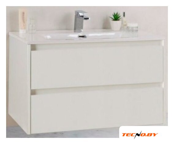 BelBagno Тумба под умывальник Kraft 39-800/390-2C-SO-BO (bianco opaco) - Изображение №1 — Интернет-Магазин TECNO.BY