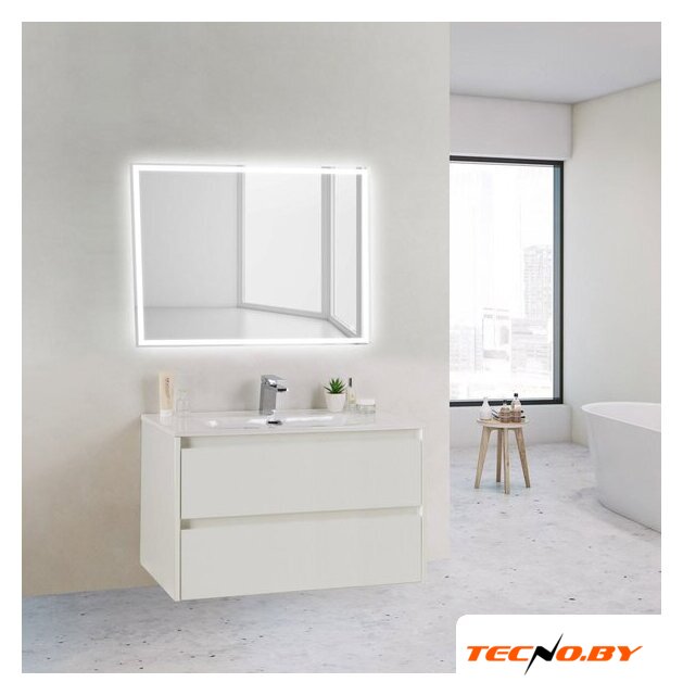  BelBagno Тумба под умывальник Kraft 39-800/390-2C-SO-BO (bianco opaco) - Изображение №2 — Интернет-Магазин TECNO.BY