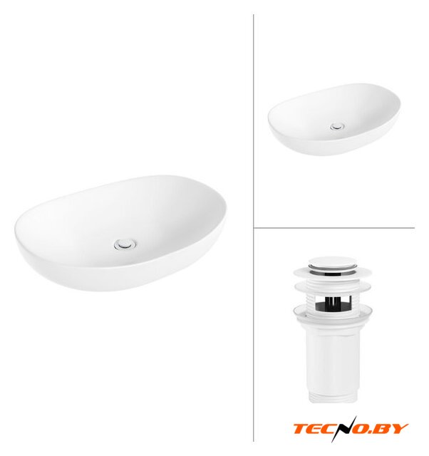Умывальник Lauter 21502 + клапан 21190W - Изображение №1 — Интернет-Магазин TECNO.BY