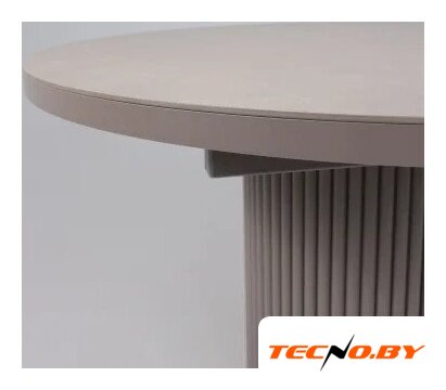 Кухонный стол Мамадома Askar round slide-116 раздвижной 116-156 (bayona ivory premium cer/капучино) - Изображение №9 — Интернет-Магазин TECNO.BY