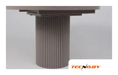 Кухонный стол Мамадома Askar round slide-116 раздвижной 116-156 (bayona ivory premium cer/капучино) - Изображение №7 — Интернет-Магазин TECNO.BY