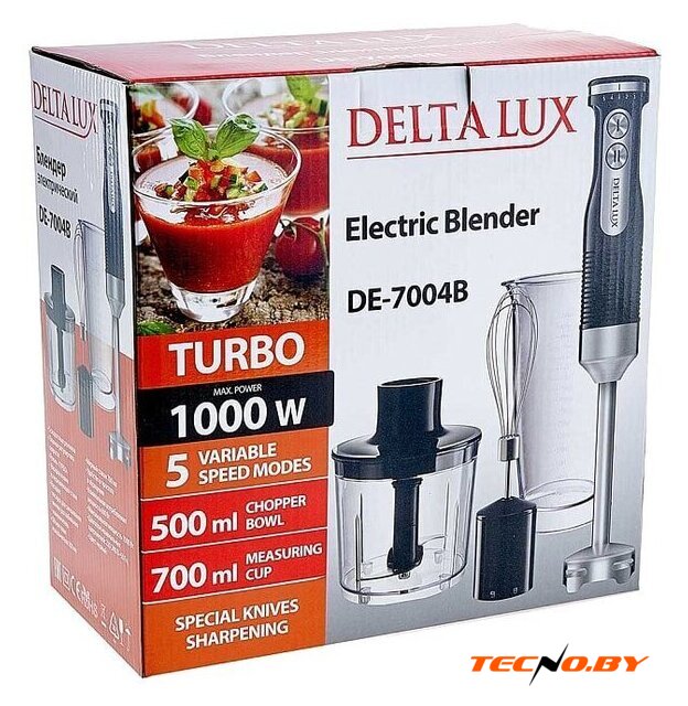 Погружной блендер Delta Lux DE-7004B - Изображение №9 — Интернет-Магазин TECNO.BY