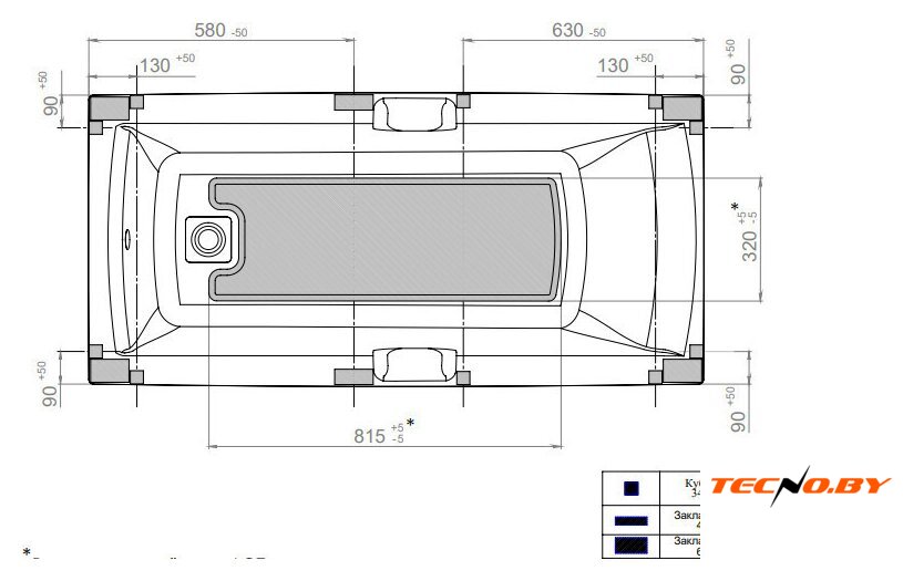 Ванна Triton Алекса 150x75 New (с ножками и сифоном) - Изображение №6 — Интернет-Магазин TECNO.BY