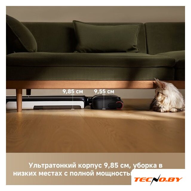 Вертикальный моющий пылесос Dreame G12 Wet and Dry Vacuum HHR32A (евровилка, черный) - Изображение №3 — Интернет-Магазин TECNO.BY