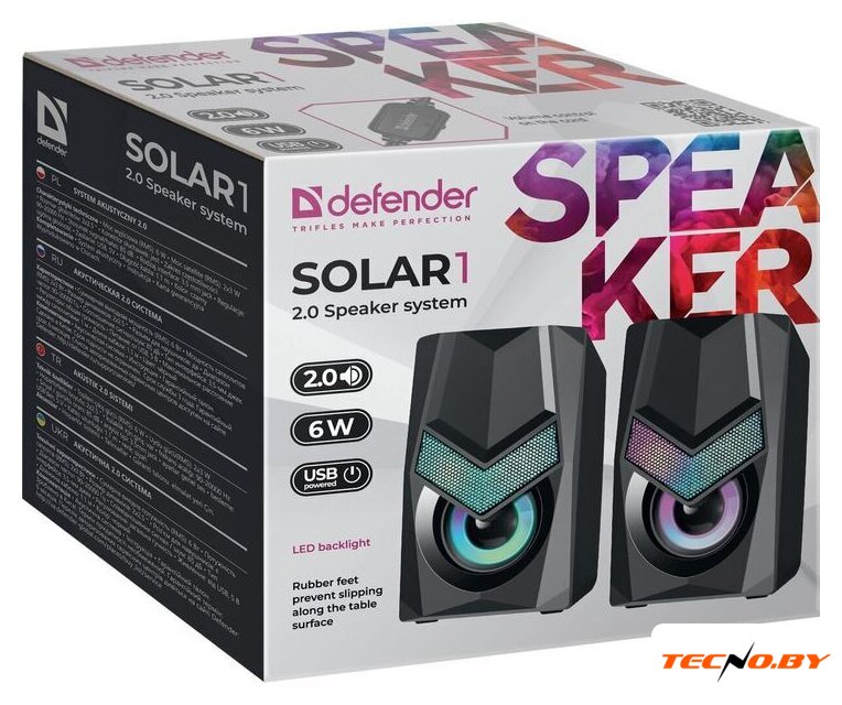 Акустика Defender Solar 1 - Изображение №8 — Интернет-Магазин TECNO.BY