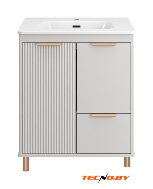  Brevita Тумба с умывальником Risacca Crema 70 RIS-06070-0342Я+B-OND070-01 (серый кашемир) - Изображение №2 — Интернет-Магазин TECNO.BY