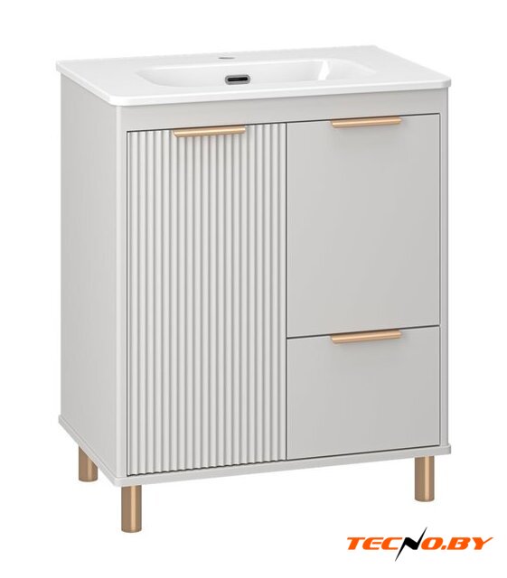  Brevita Тумба с умывальником Risacca Crema 70 RIS-06070-0342Я+B-OND070-01 (серый кашемир) - Изображение №6 — Интернет-Магазин TECNO.BY