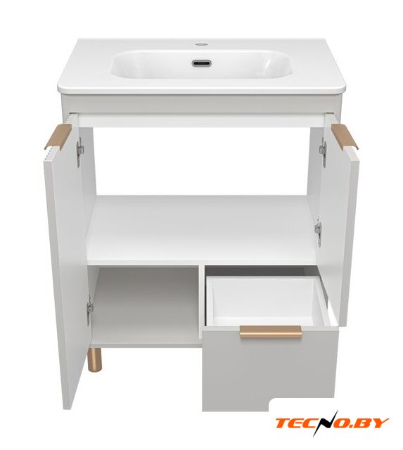  Brevita Тумба с умывальником Risacca Crema 70 RIS-06070-0342Я+B-OND070-01 (серый кашемир) - Изображение №3 — Интернет-Магазин TECNO.BY