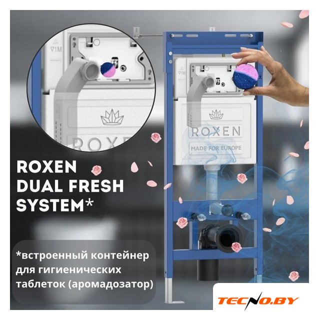 Унитаз подвесной Roxen Antares Bidet в комплекте с инсталляцией StounFix Dual Fresh 6 в 1 960516 (кнопка: оружейная сталь) - Изображение №14 — Интернет-Магазин TECNO.BY