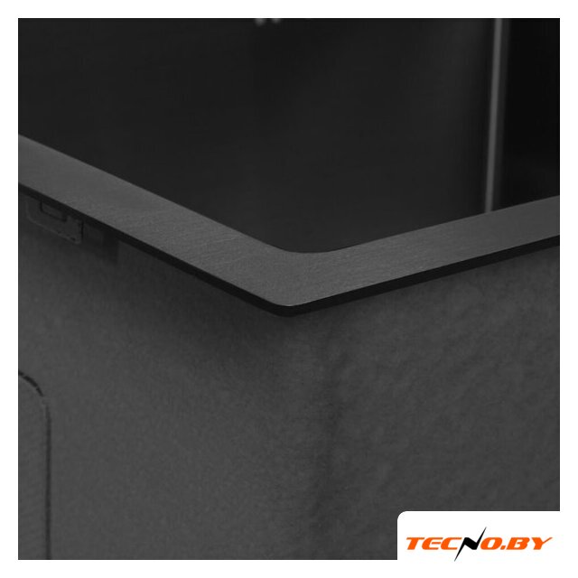 Кухонная мойка ARFEKA ECO AR 700*500 BLACK PVD NANO DECOR VOLCANIC ROCK - Изображение №5 — Интернет-Магазин TECNO.BY