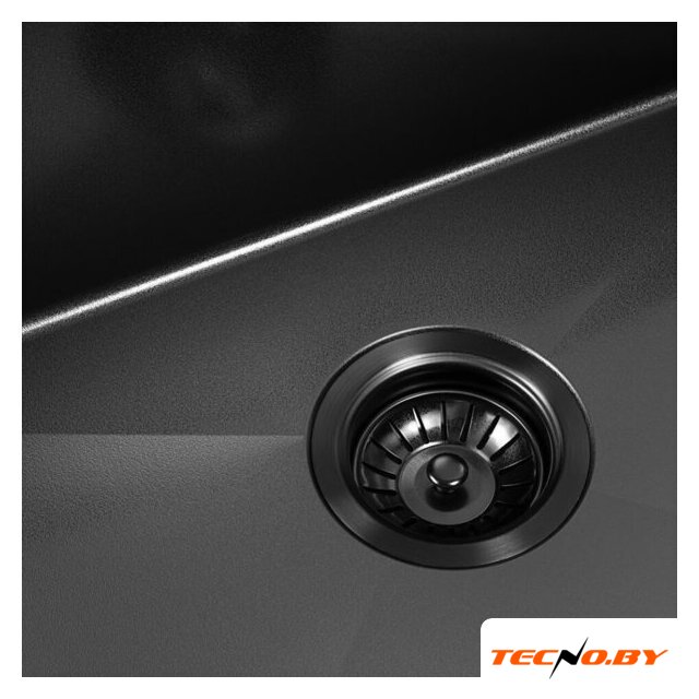 Кухонная мойка ARFEKA ECO AR 700*500 BLACK PVD NANO DECOR VOLCANIC ROCK - Изображение №7 — Интернет-Магазин TECNO.BY