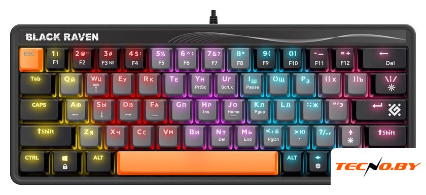 Клавиатура Defender Black Raven GK-417 45413 - Изображение №1 — Интернет-Магазин TECNO.BY