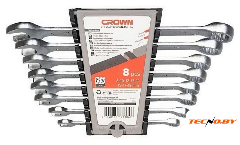 Набор ключей Crown CPHWC-XA8 (8 предметов) - Изображение №1 — Интернет-Магазин TECNO.BY