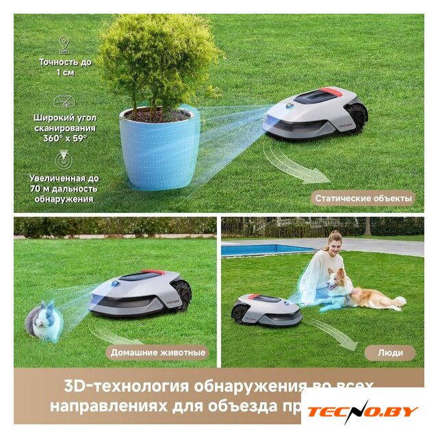 Газонокосилка-робот Dreame Roboticmower A1 Pro - Изображение №4 — Интернет-Магазин TECNO.BY
