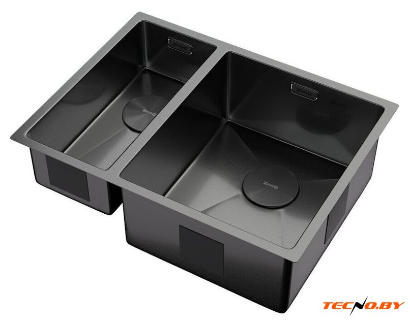 Кухонная мойка ZorG Zerox 58-2 U / IF-L PVD Gunblack - Изображение №2 — Интернет-Магазин TECNO.BY
