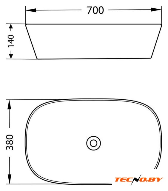 Умывальник Lauter 21393-70 + Reef 21CK8678BS - Изображение №5 — Интернет-Магазин TECNO.BY