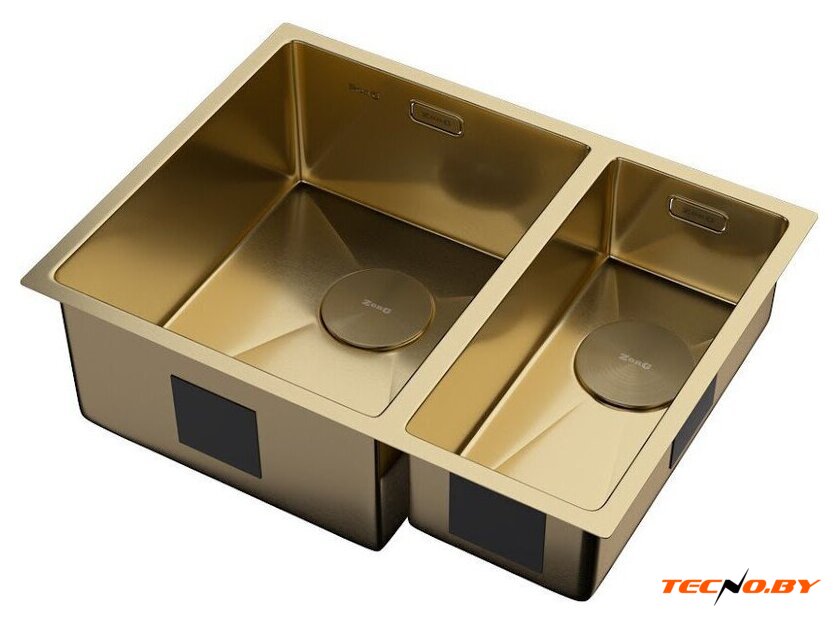 Кухонная мойка ZorG Zerox 58-2 U / IF-R PVD Gold - Изображение №2 — Интернет-Магазин TECNO.BY