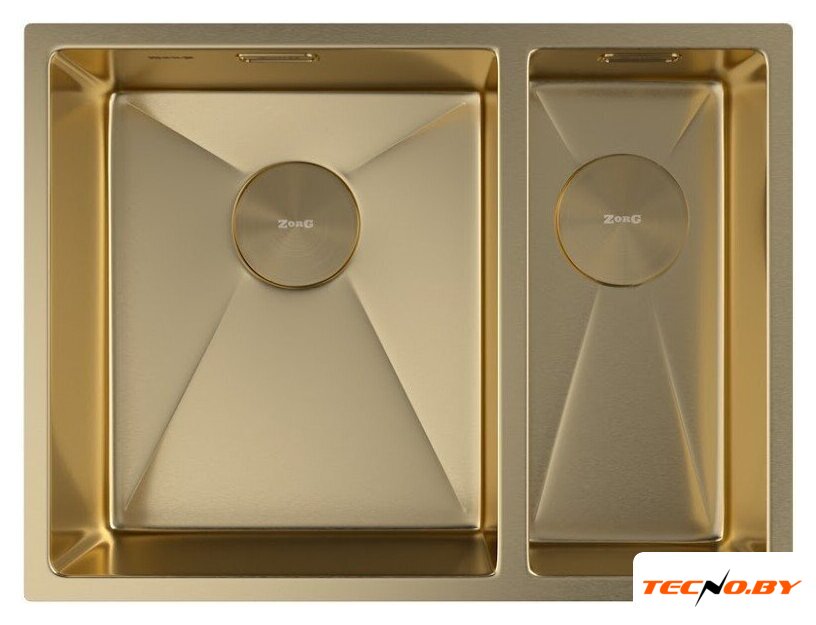 Кухонная мойка ZorG Zerox 58-2 U / IF-R PVD Gold - Изображение №3 — Интернет-Магазин TECNO.BY