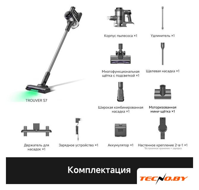 Пылесос Trouver S7 V2595 (евровилка) - Изображение №8 — Интернет-Магазин TECNO.BY