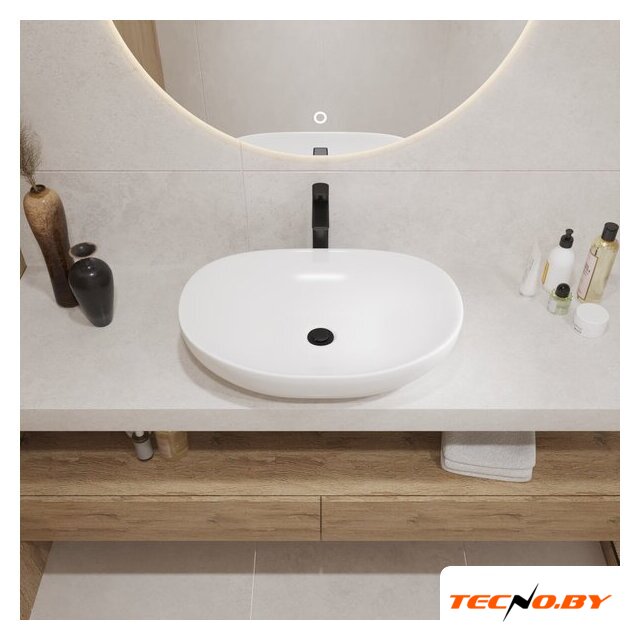 Умывальник Lauter 21502 + клапан 21190B + сифон 21635B (черный матовый) - Изображение №5 — Интернет-Магазин TECNO.BY