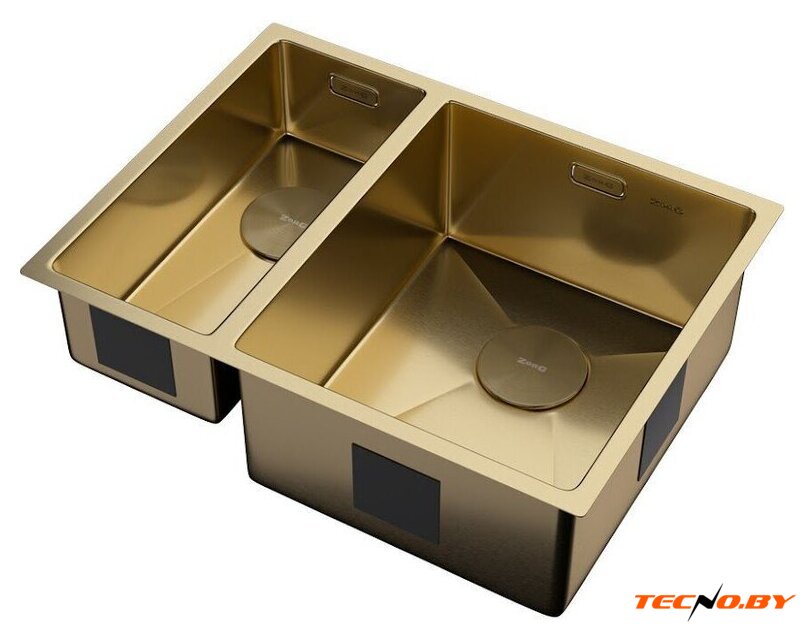 Кухонная мойка ZorG Zerox 58-2 U / IF-L PVD Gold - Изображение №2 — Интернет-Магазин TECNO.BY