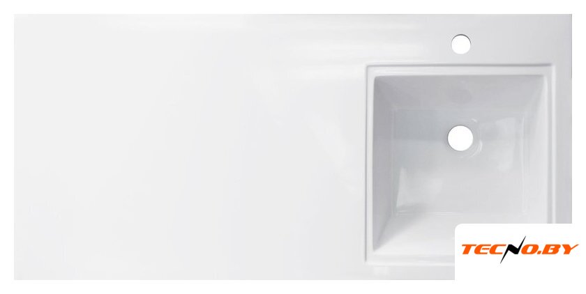  Symbolite Тумба с умывальником Даллас 110 Люкс Plus + Даллас 110x48 (подвесная, правый, белый) - Изображение №8 — Интернет-Магазин TECNO.BY