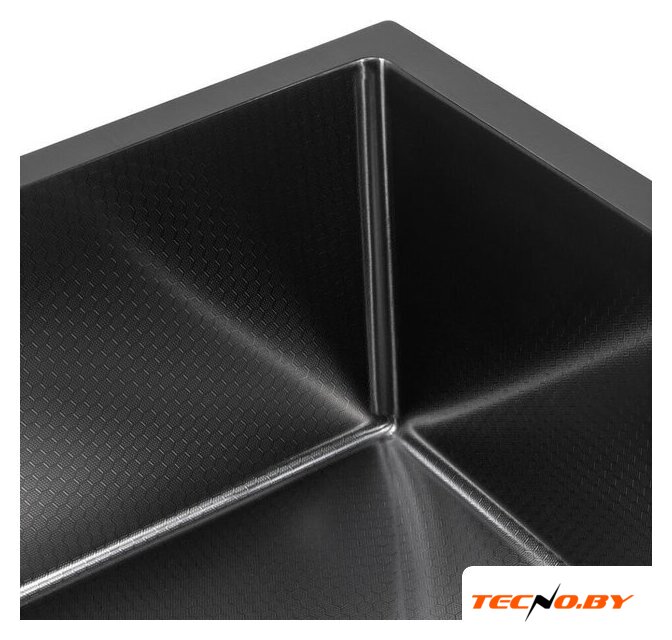 Кухонная мойка ARFEKA ECO AR 450*450 BLACK PVD NANO DECOR (настольная) - Изображение №3 — Интернет-Магазин TECNO.BY