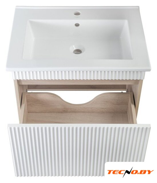  Runo Тумба под умывальник Модена 65 (подвесная, крафтовый дуб) - Изображение №5 — Интернет-Магазин TECNO.BY