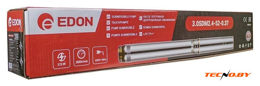 Скважинный насос Edon 3.0SDM2.4-52-0.37 - Изображение №7 — Интернет-Магазин TECNO.BY