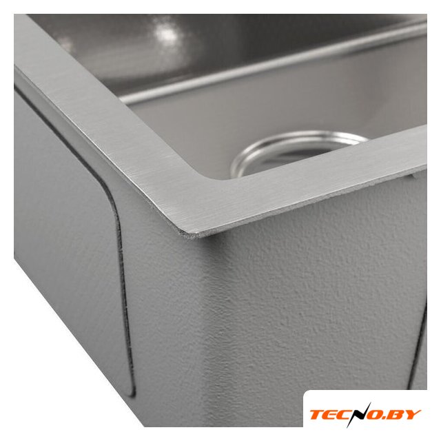 Кухонная мойка ARFEKA ECO AR 450*450 SATIN DECOR MILLET GRAINS (настольная) - Изображение №4 — Интернет-Магазин TECNO.BY