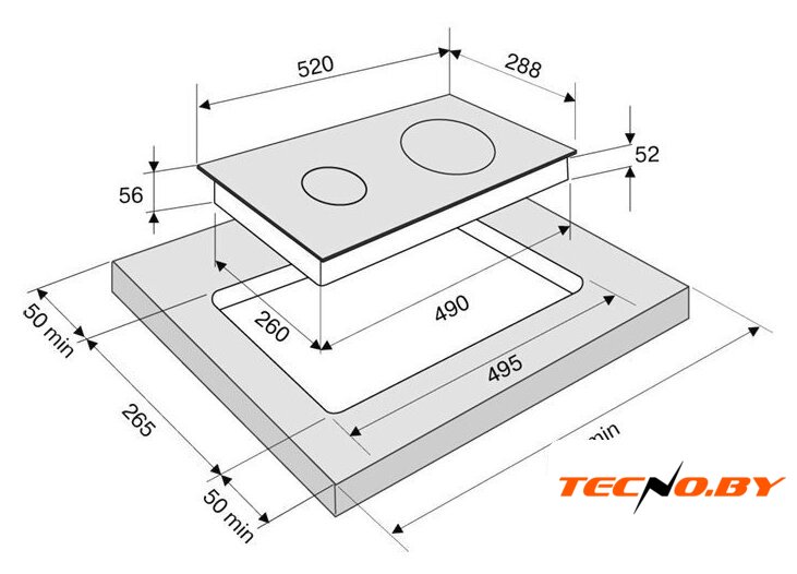 Варочная панель Krona Remo 30 BL - Изображение №2 — Интернет-Магазин TECNO.BY