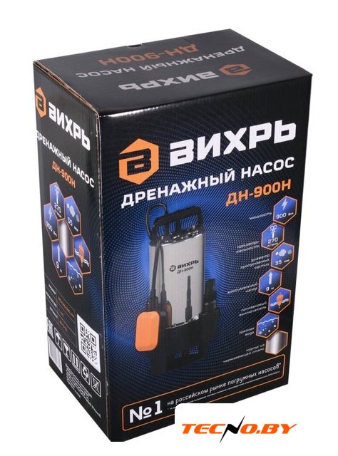 Дренажный насос Вихрь ДН-900H - Изображение №6 — Интернет-Магазин TECNO.BY
