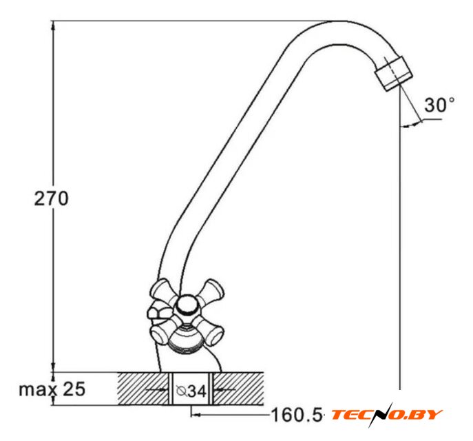 Смеситель Econoce EC0422 - Изображение №7 — Интернет-Магазин TECNO.BY