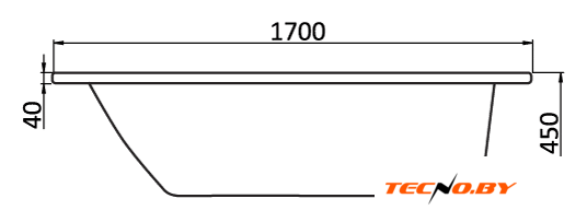 Ванна Santek Монако 170x70 (1WH111979) - Изображение №2 — Интернет-Магазин TECNO.BY