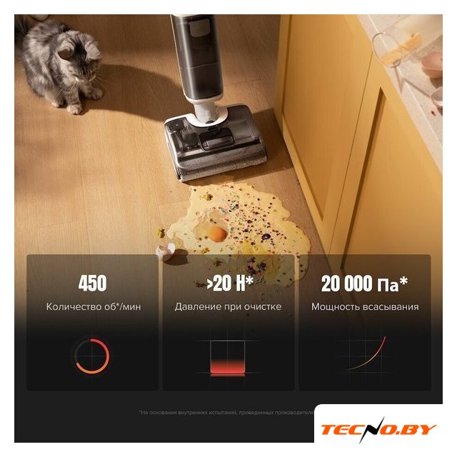 Вертикальный моющий пылесос Roborock Wet and Dry Vacuum Cleaner F25 RT WD5M7B012-02 (с русской озвучкой) - Изображение №22 — Интернет-Магазин TECNO.BY