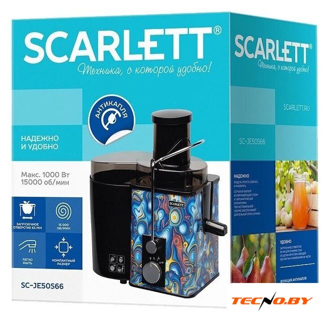 Соковыжималка Scarlett SC-JE50S66 - Изображение №3 — Интернет-Магазин TECNO.BY