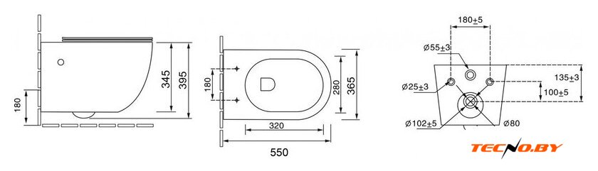 Унитаз подвесной Grossman Color GR-4411BBLS - Изображение №10 — Интернет-Магазин TECNO.BY