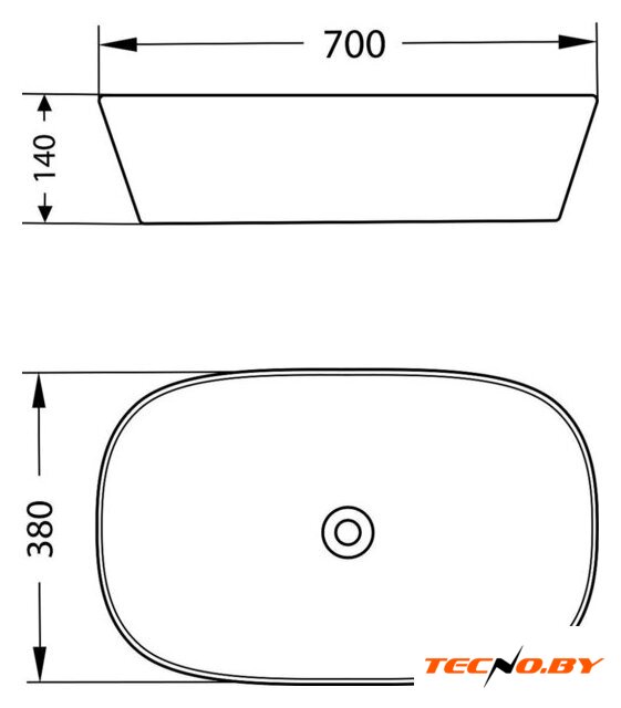 Умывальник Lauter 21393-70 + Cascade 21СК0655C + сифон 21635CH (хром) - Изображение №5 — Интернет-Магазин TECNO.BY
