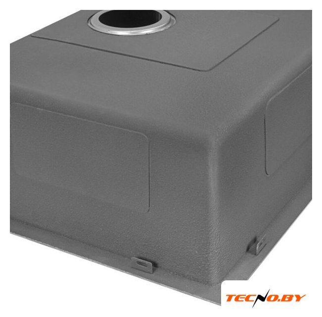 Кухонная мойка ARFEKA ECO AR 450*450 BLACK PVD NANO DECOR MILLET GRAINS (настольная) - Изображение №5 — Интернет-Магазин TECNO.BY