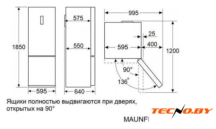 Холодильник MAUNFELD MFF185NFB Inverter - Изображение №12 — Интернет-Магазин TECNO.BY